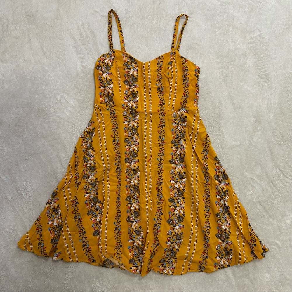 Old Navy Yellow Floral Sundress